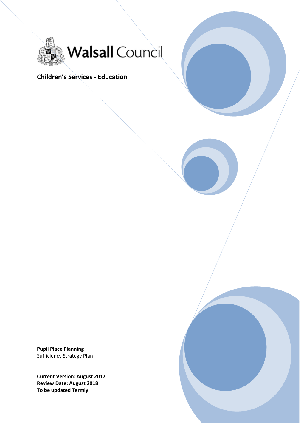 Pupil Place Planning Sufficiency Strategy Plan