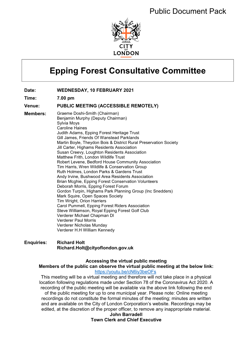 Epping Forest Consultative Committee