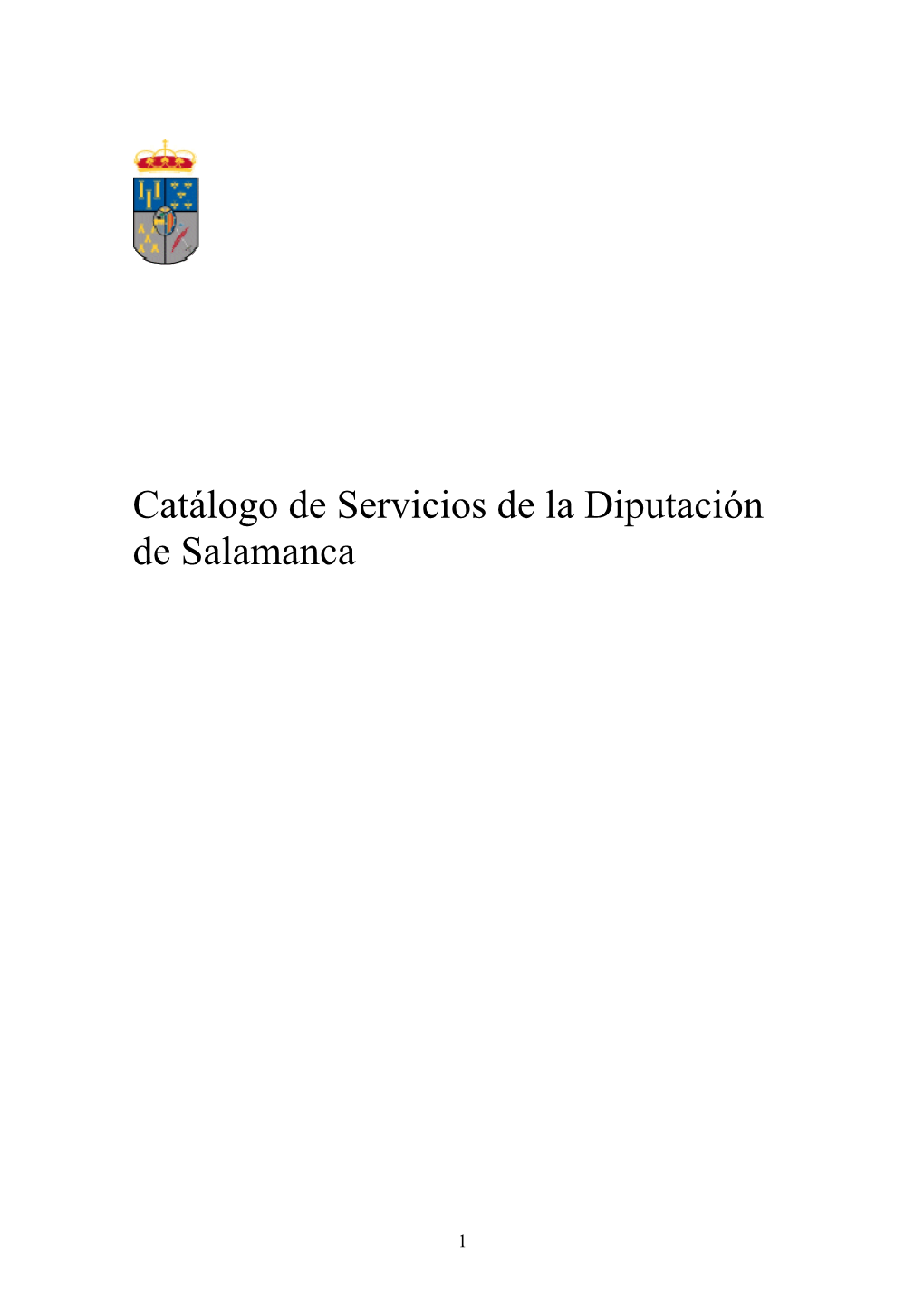 Catálogo De Servicios De La Diputación De Salamanca