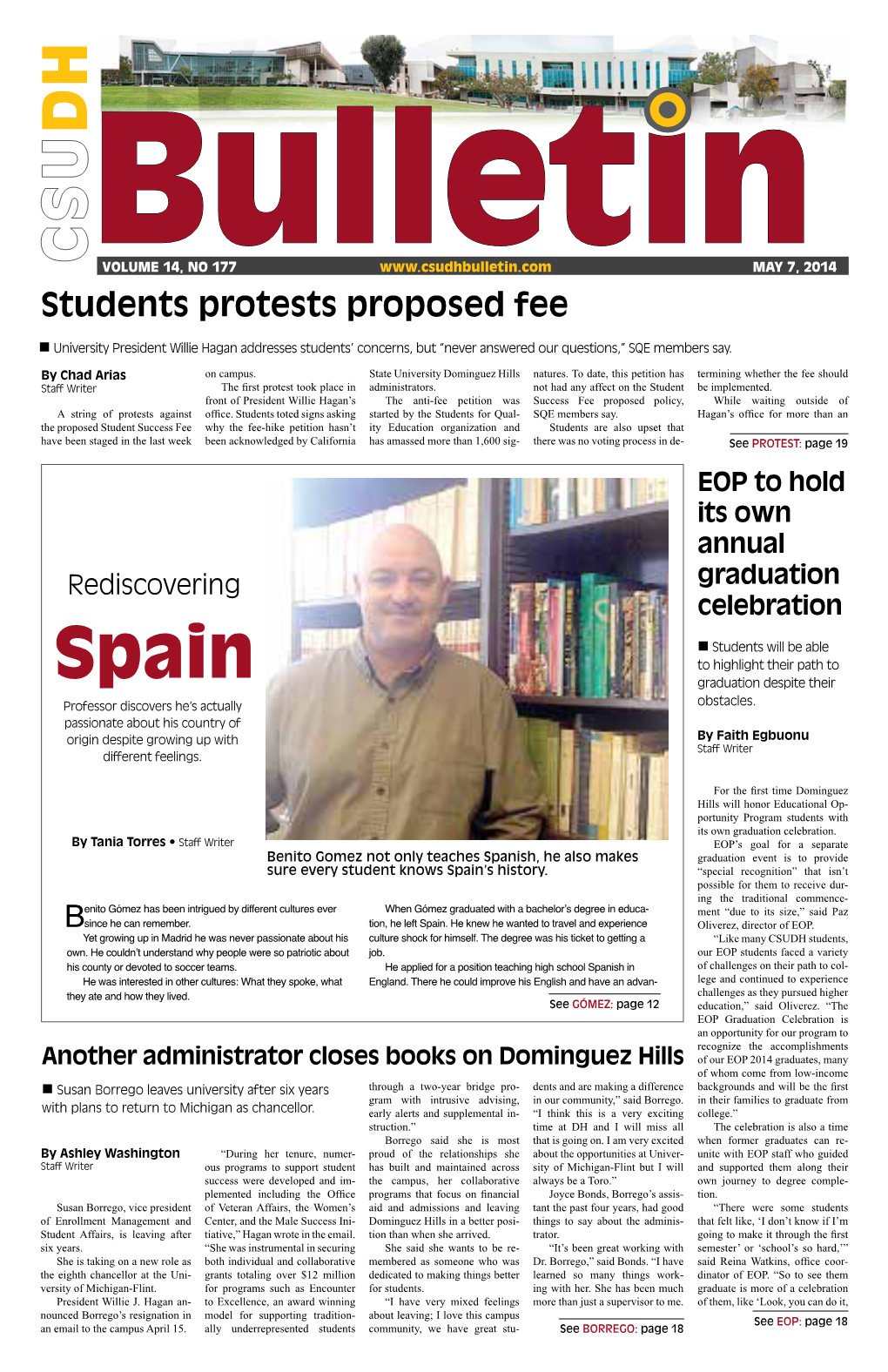 Students Protests Proposed Fee