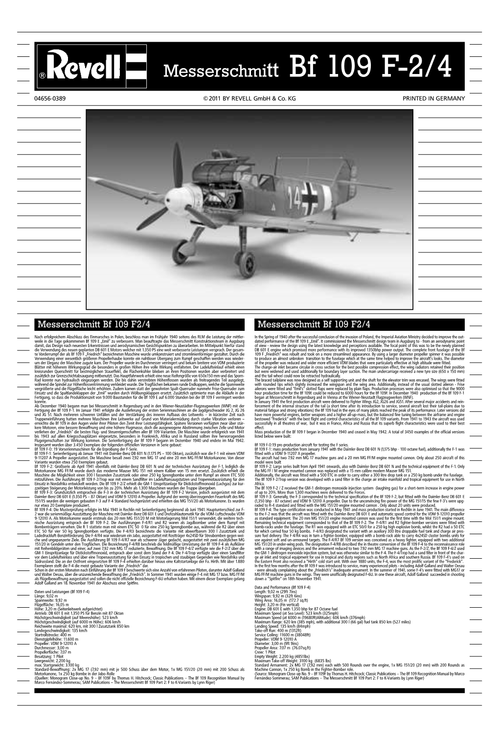 Messerschmitt Bf 109 F-2/4 