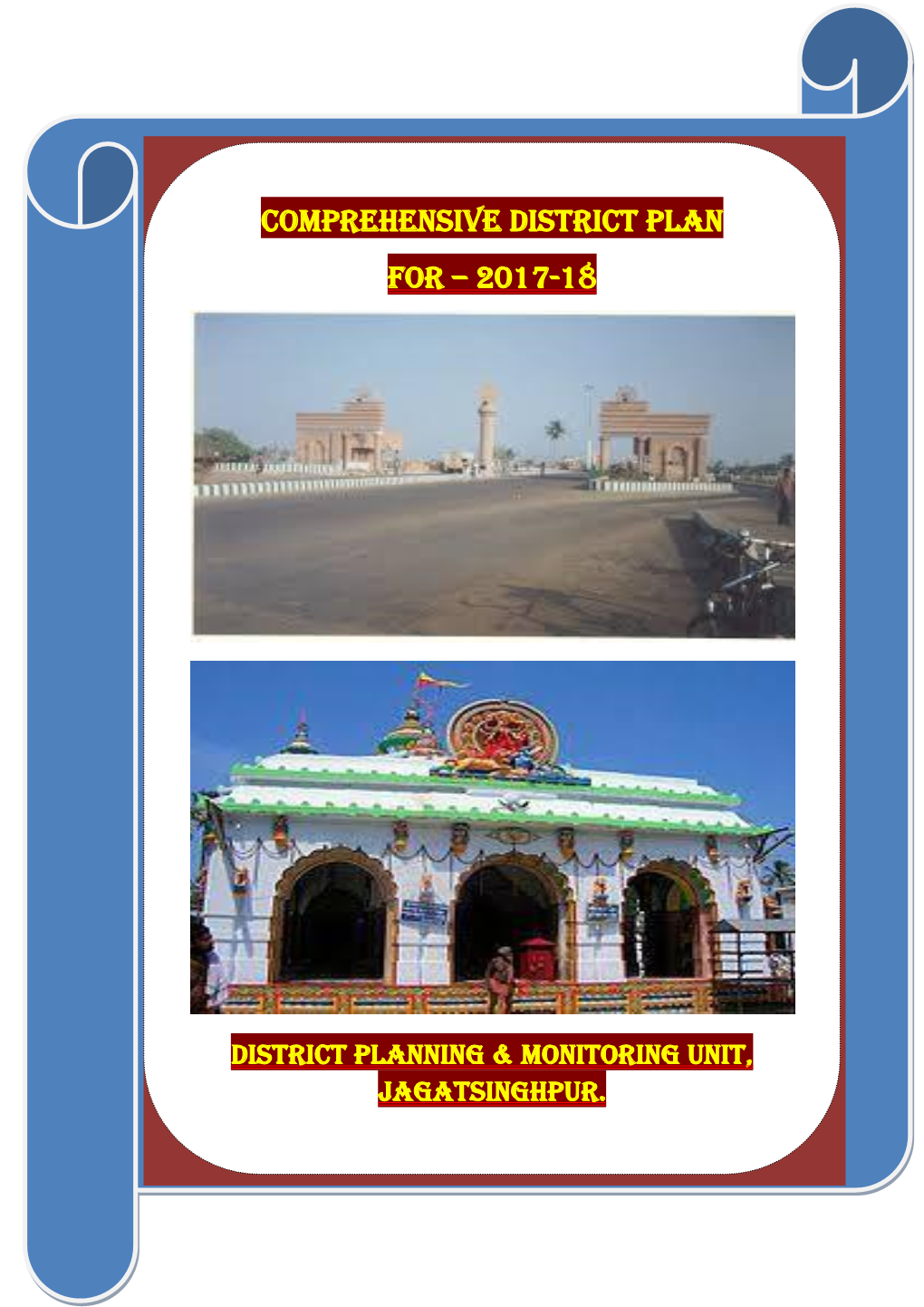 Comprehensive District Plan for – 2016-17 for – 2017-18