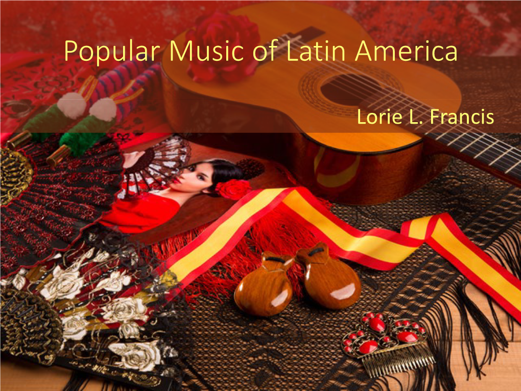 Popular Music of Latin America