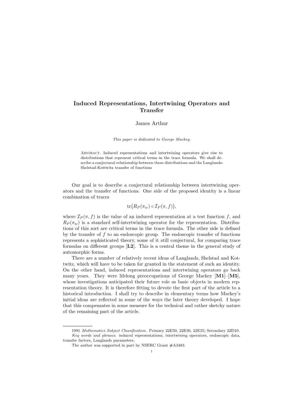 Induced Representations, Intertwining Operators, and Transfer for Real Groups