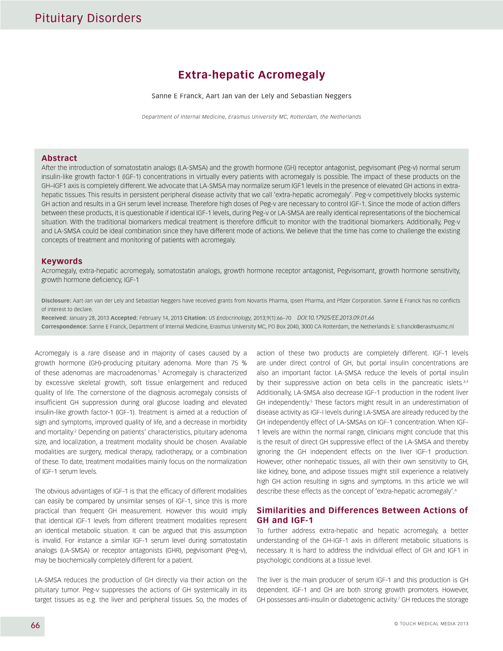 Pituitary Disorders