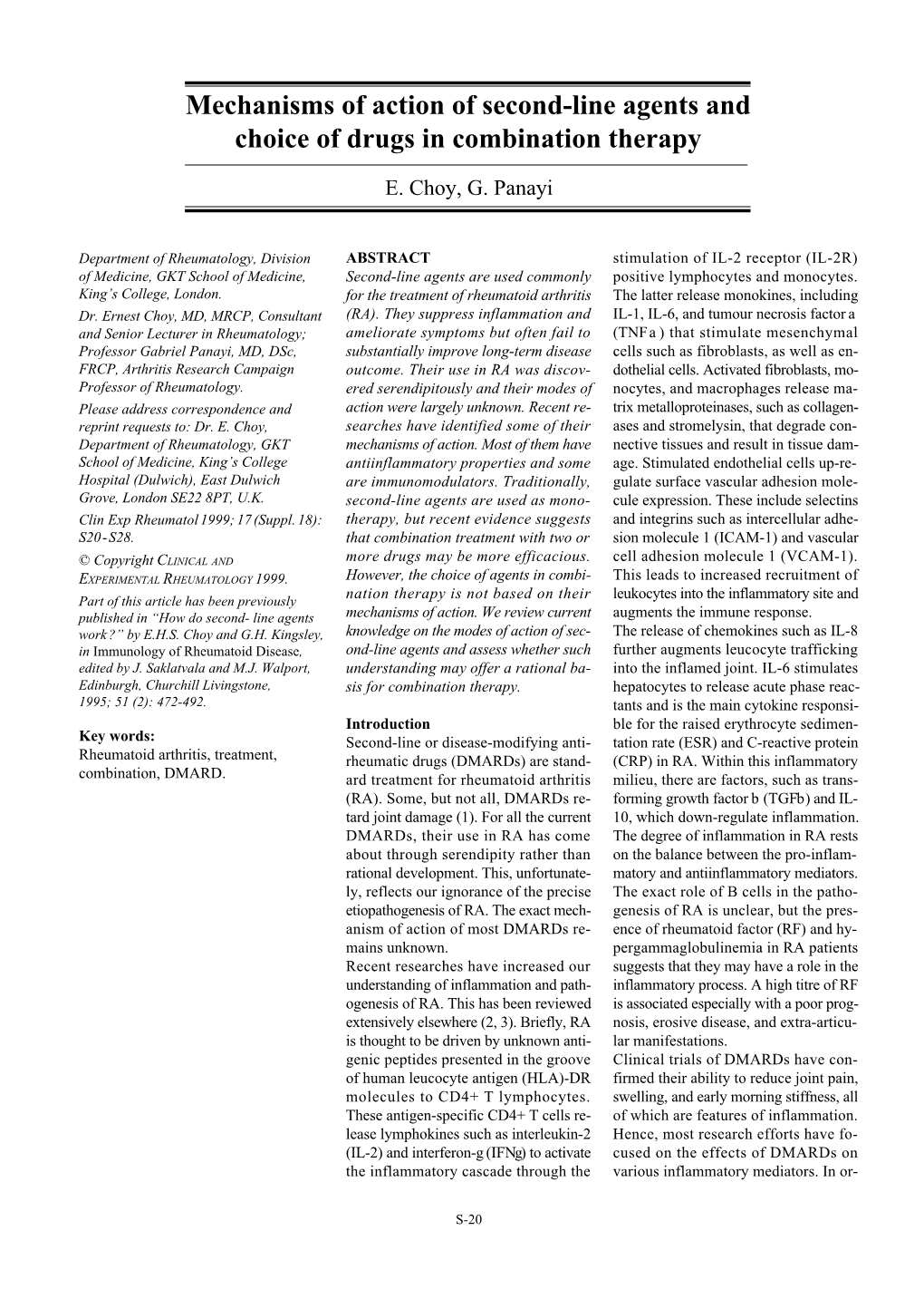 Mechanisms of Action of Second-Line Agents and Choice of Drugs in Combination Therapy