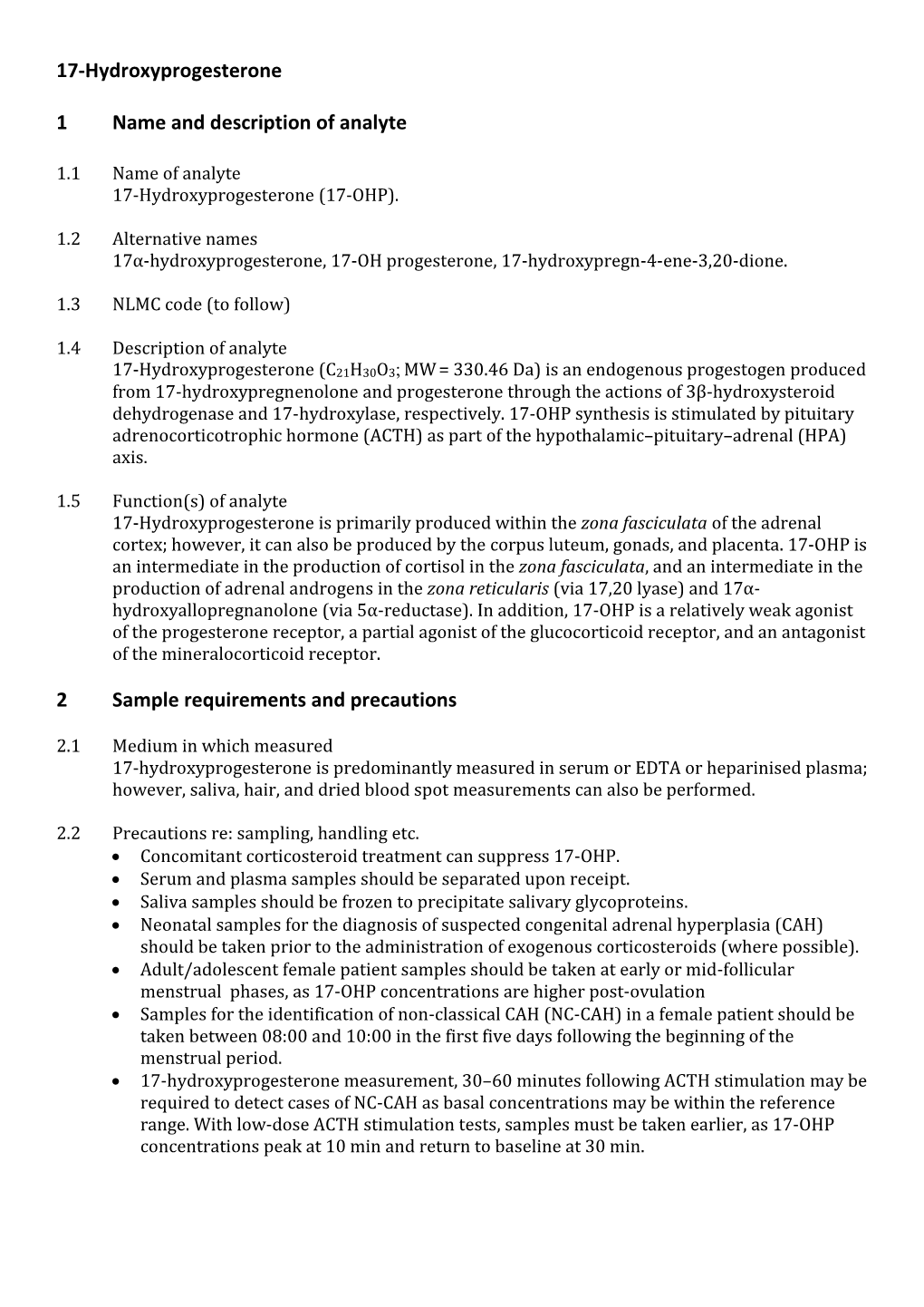 17-Hydroxyprogesterone