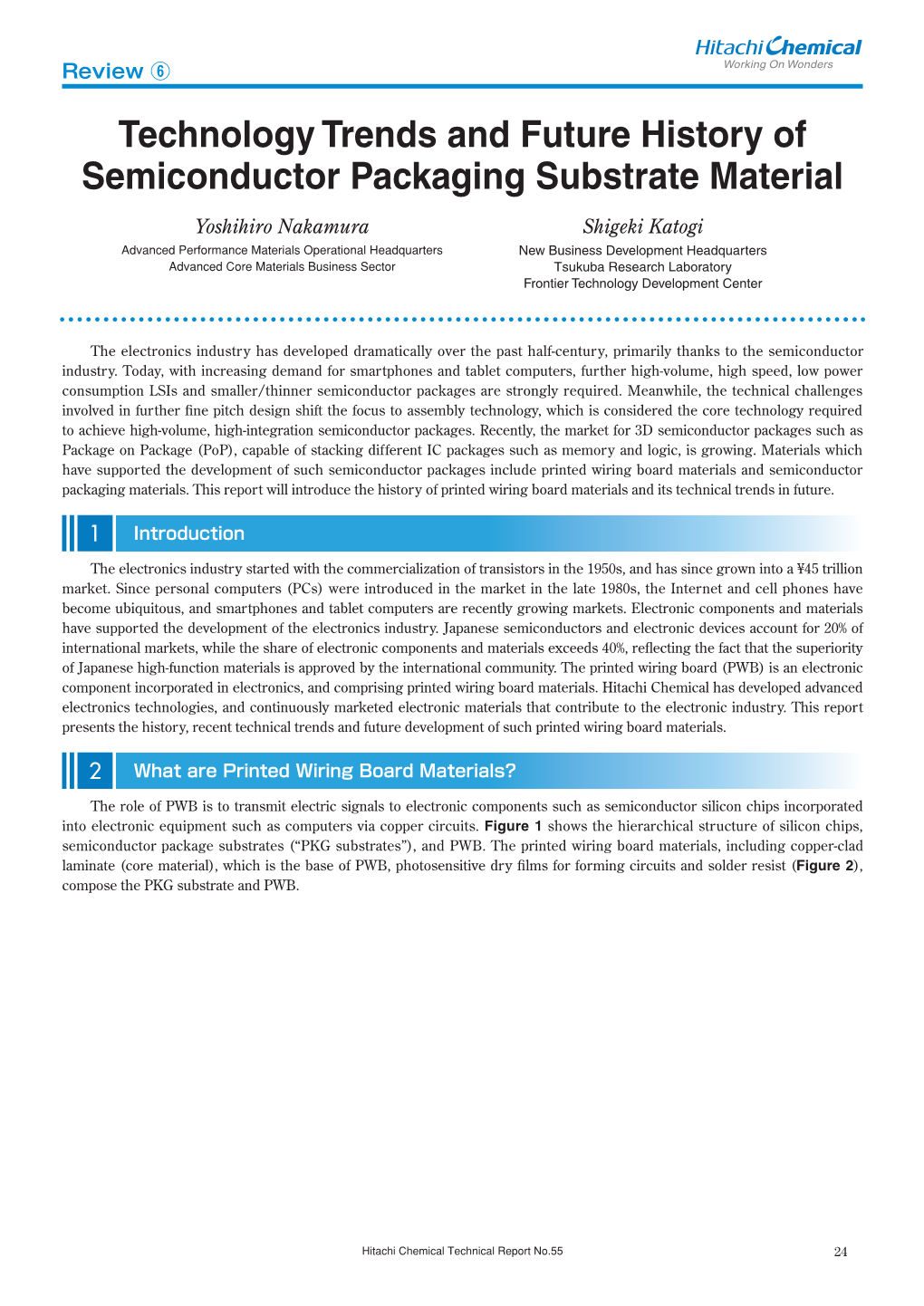 Technology Trends and Future History of Semiconductor Packaging Substrate Material