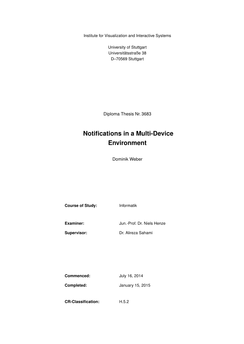 Notifications in a Multi-Device Environment