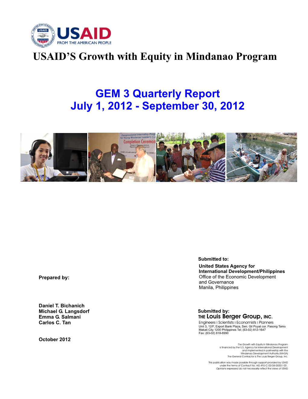 Quarterly Report2012