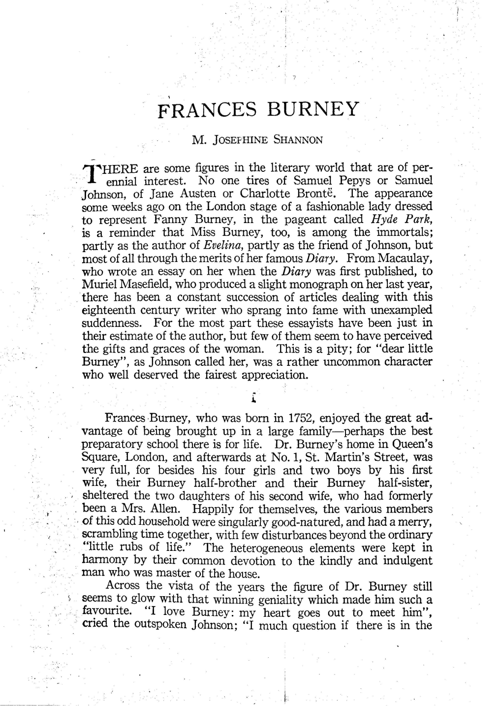 Frances Burney