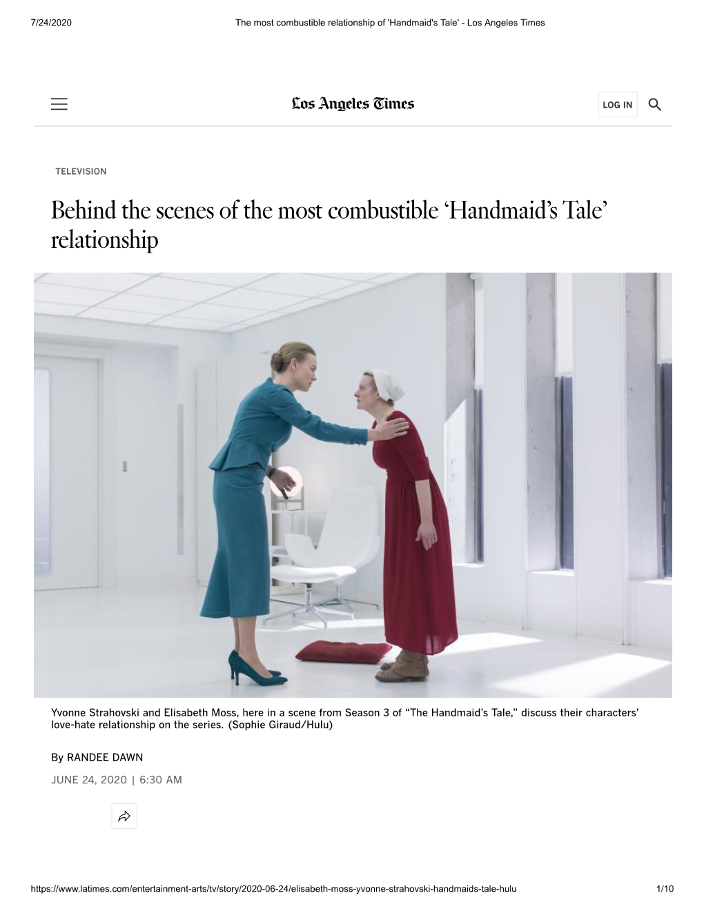 'Handmaid's Tale' - Los Angeles Times