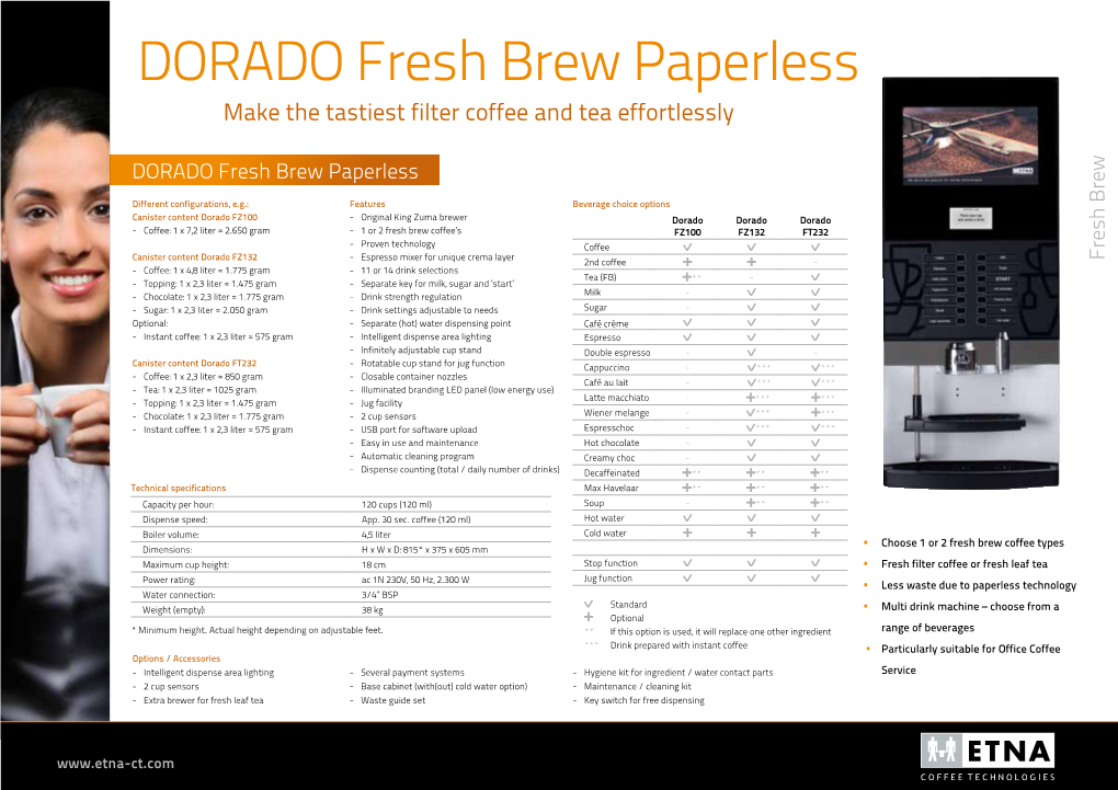 DORADO Fresh Brew Paperless Make the Tastiest Filter Coffee and Tea Effortlessly