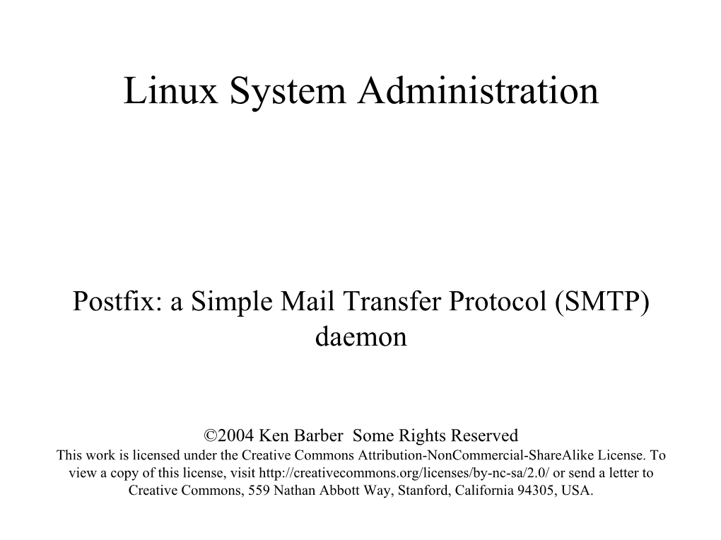 Postfix (SMTP)