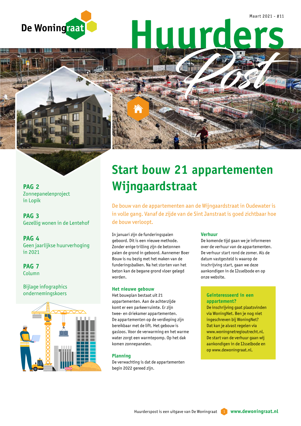 Start Bouw 21 Appartementen Wijngaardstraat