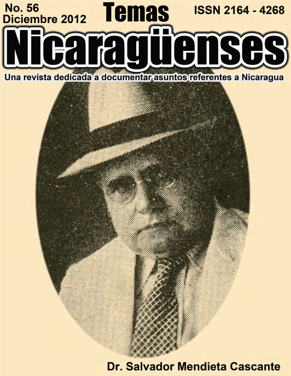 Revista De Temas Nicaragüenses. Dedicada a La Investigación Sobre