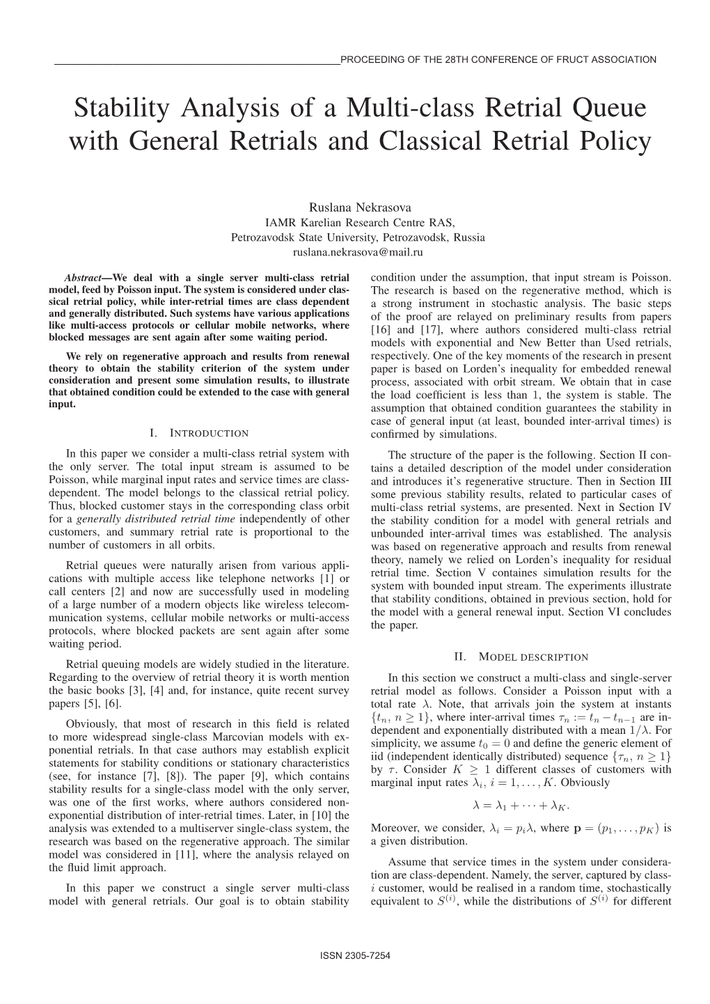 Stability Analysis of a Multi-Class Retrial Queue with General Retrials and Classical Retrial Policy