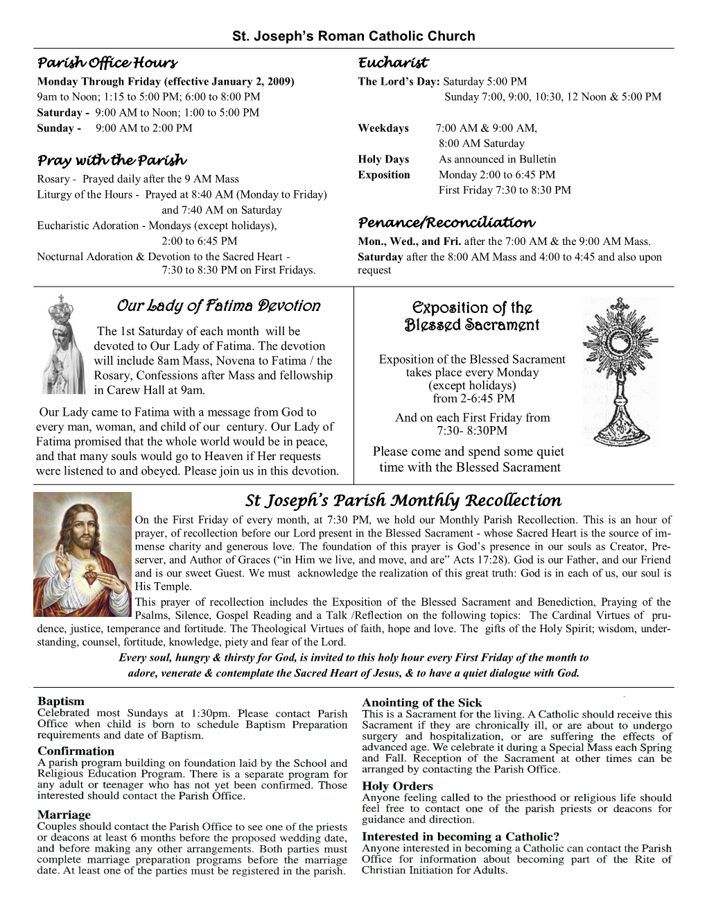 Our Lady of Fatima Devotion Exposition of The