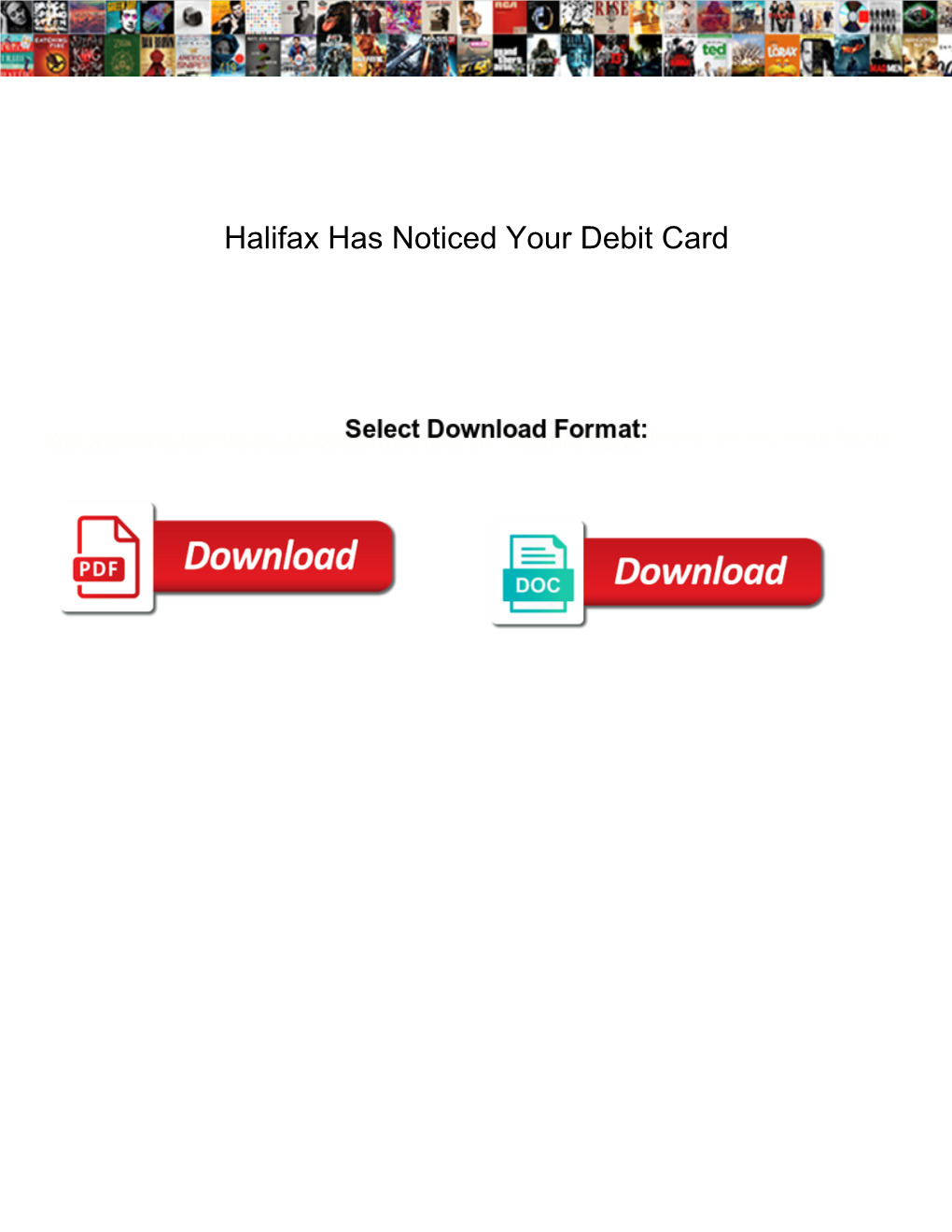 Halifax Has Noticed Your Debit Card