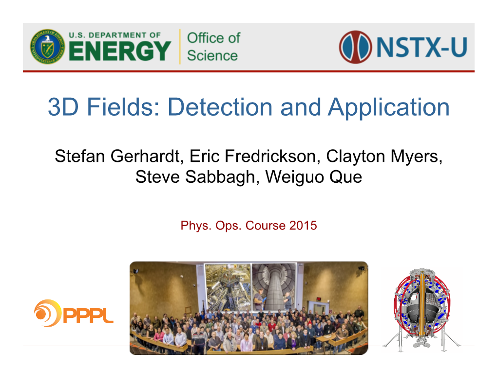 3D Fields: Detection and Application