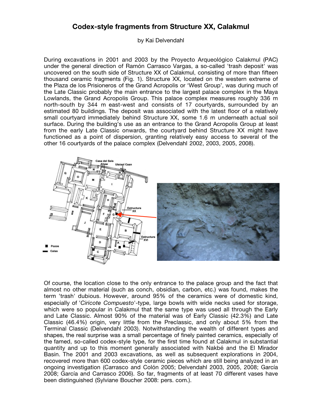 Codex-Style Fragments from Structure XX, Calakmul