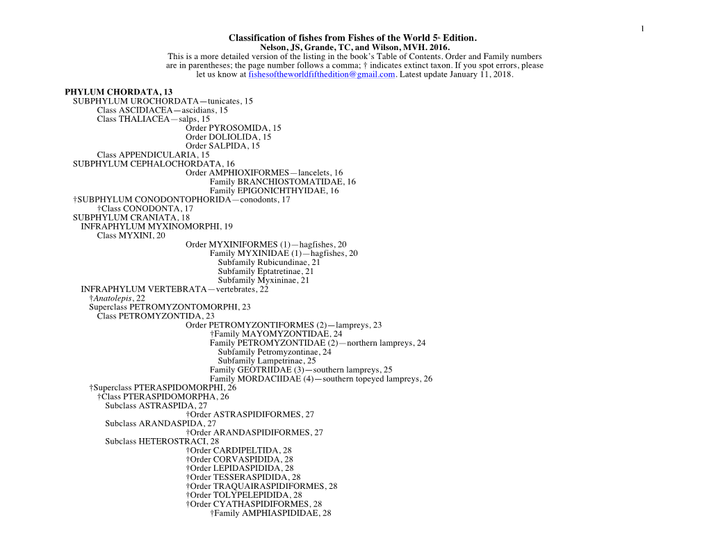 Fotw Classification Detailed Version