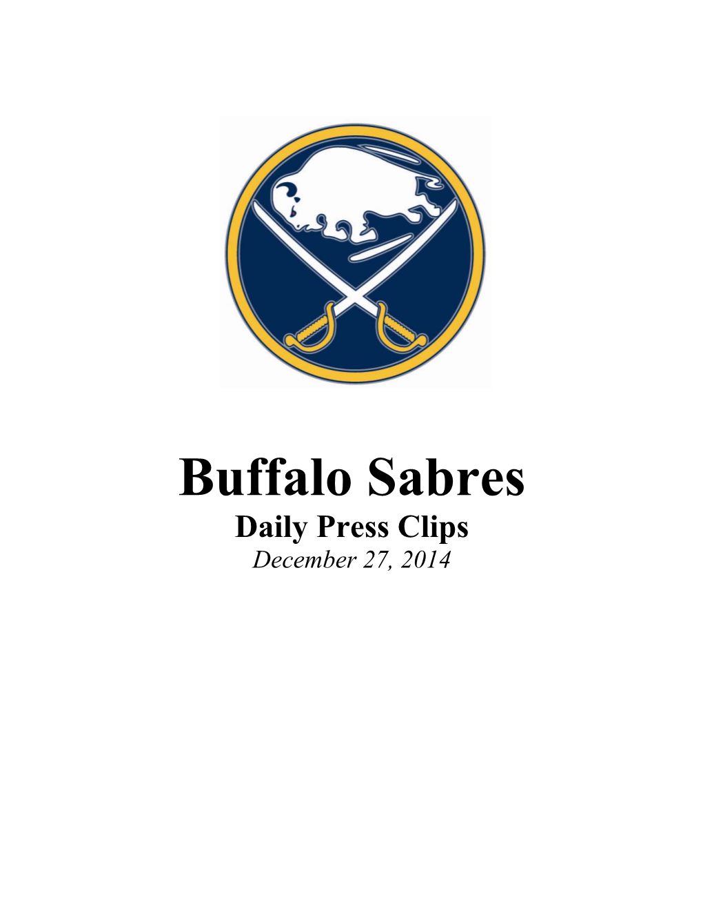 Buffalo Sabres Digital Press