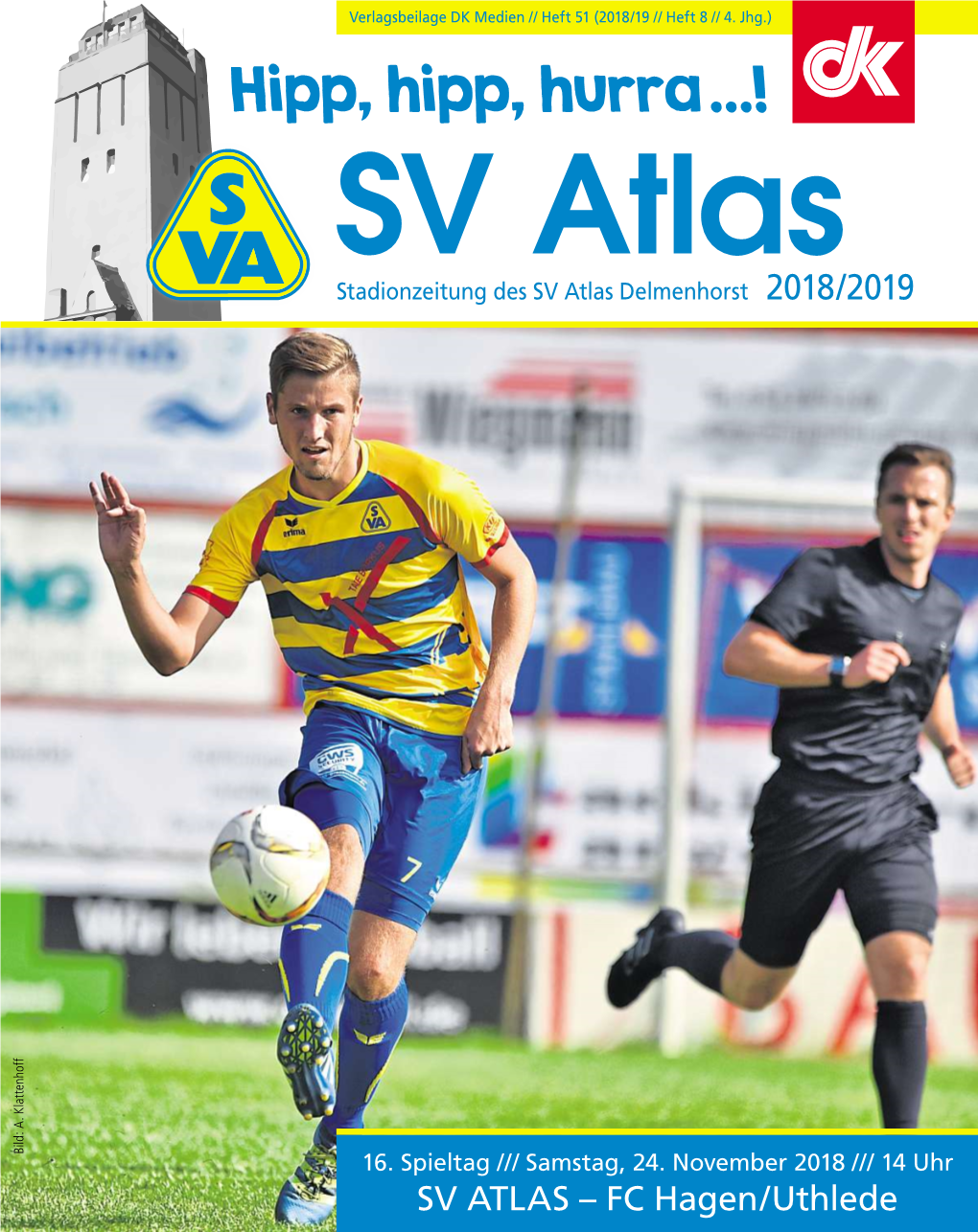 SV Atlas Stadionzeitung Des SV Atlas Delmenhorst 2018/2019 F of Nh Te at Kl A