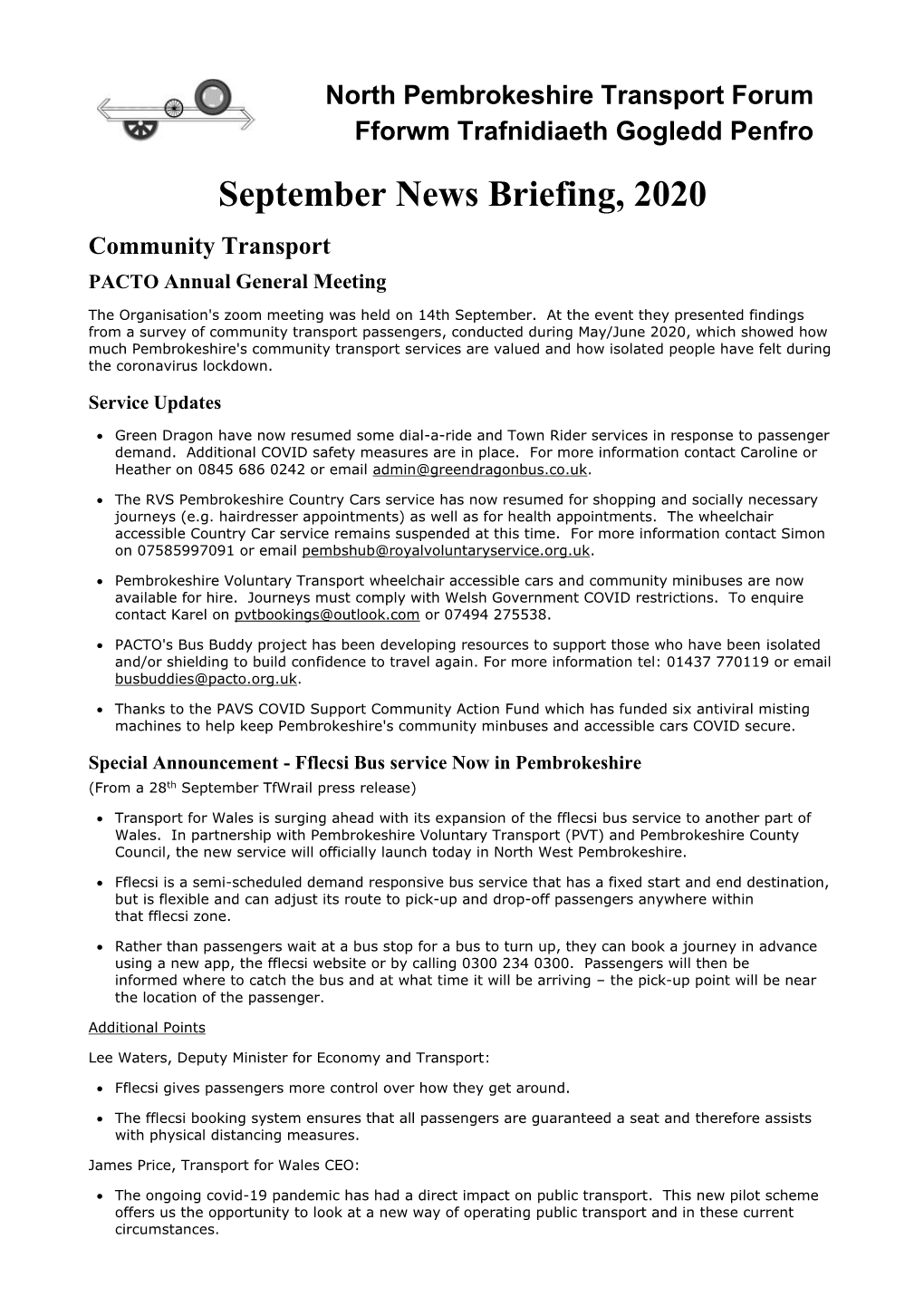 September News Briefing, 2020