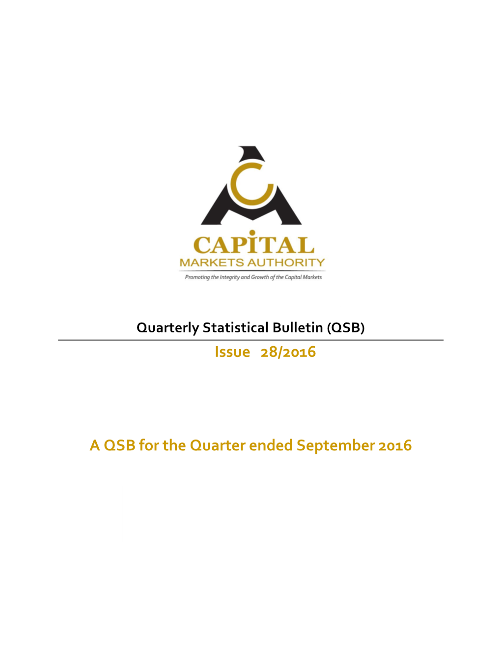 Capital Markets Authority Statistical Bulletin Q3/2010