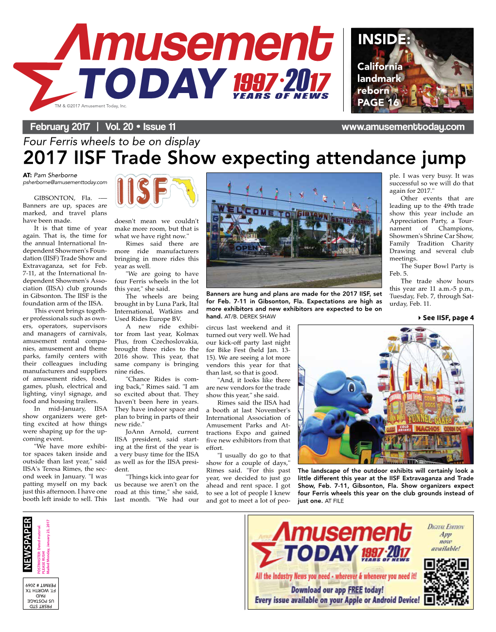 2017 IISF Trade Show Expecting Attendance Jump AT: Pam Sherborne Ple