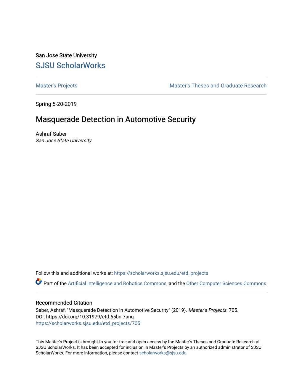 Masquerade Detection in Automotive Security