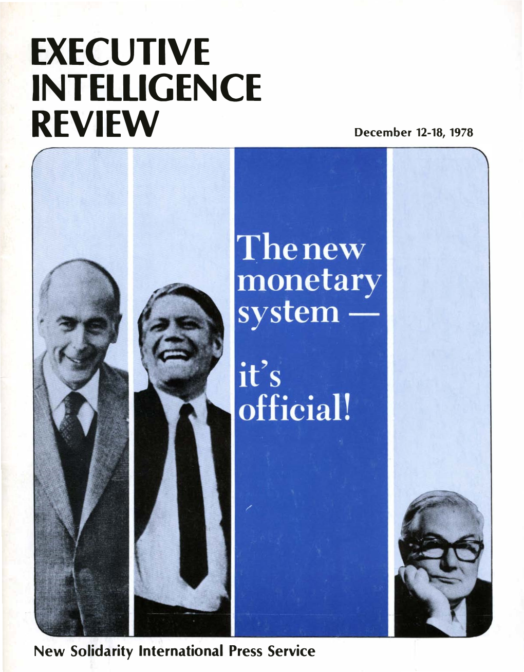 Executive Intelligence Review, Volume 5, Number 48, December