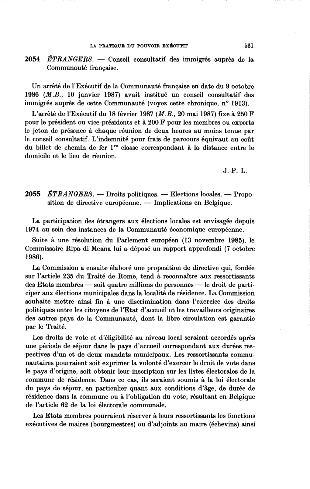 Conseil Consultatif Des Immigrés Auprès De La Communauté Française