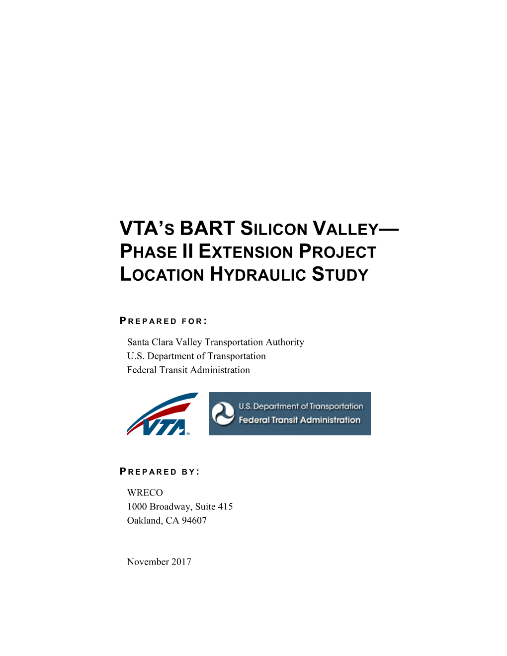 Vta's Bart Silicon Valley— Phase Ii Extension Project