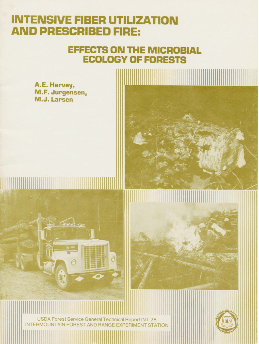 Intensive Fiber Utilization and Prescribed Fire: Effects on the Microbial Ecology of Forests