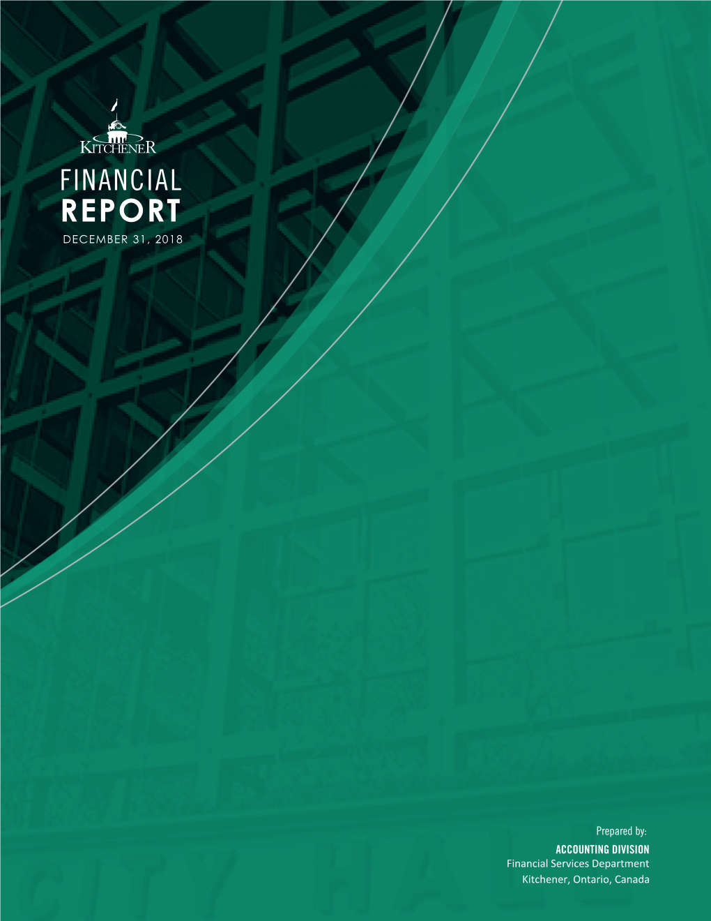 City of Kitchener Financial Report 2018