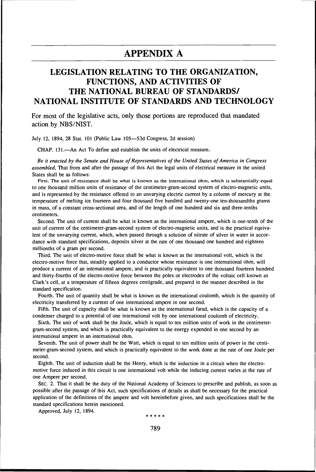 The National Bureau of Standards Becomes the National