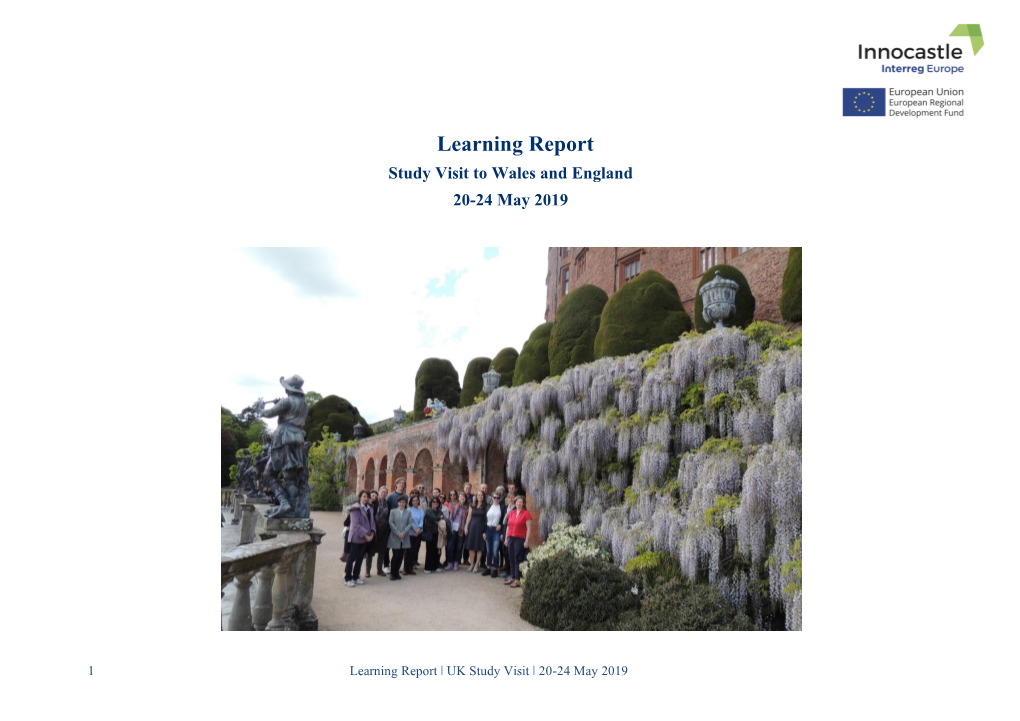 Learning Report Study Visit to Wales and England 20-24 May 2019