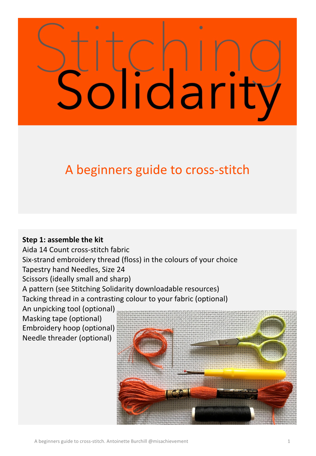 Cross-Stitch. a Beginners Guide