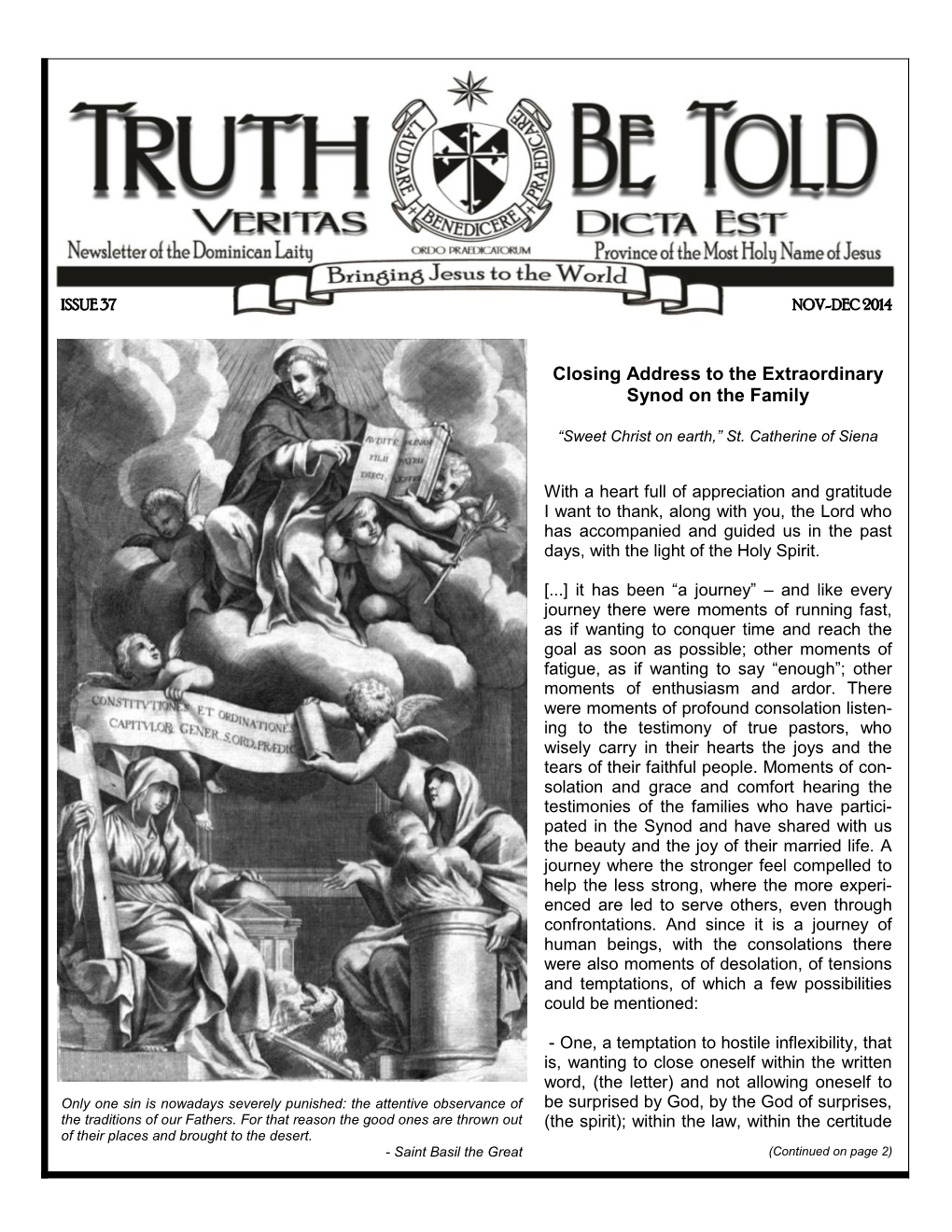 Truth Be Told 37 Page 2 Nov-Dec 2014