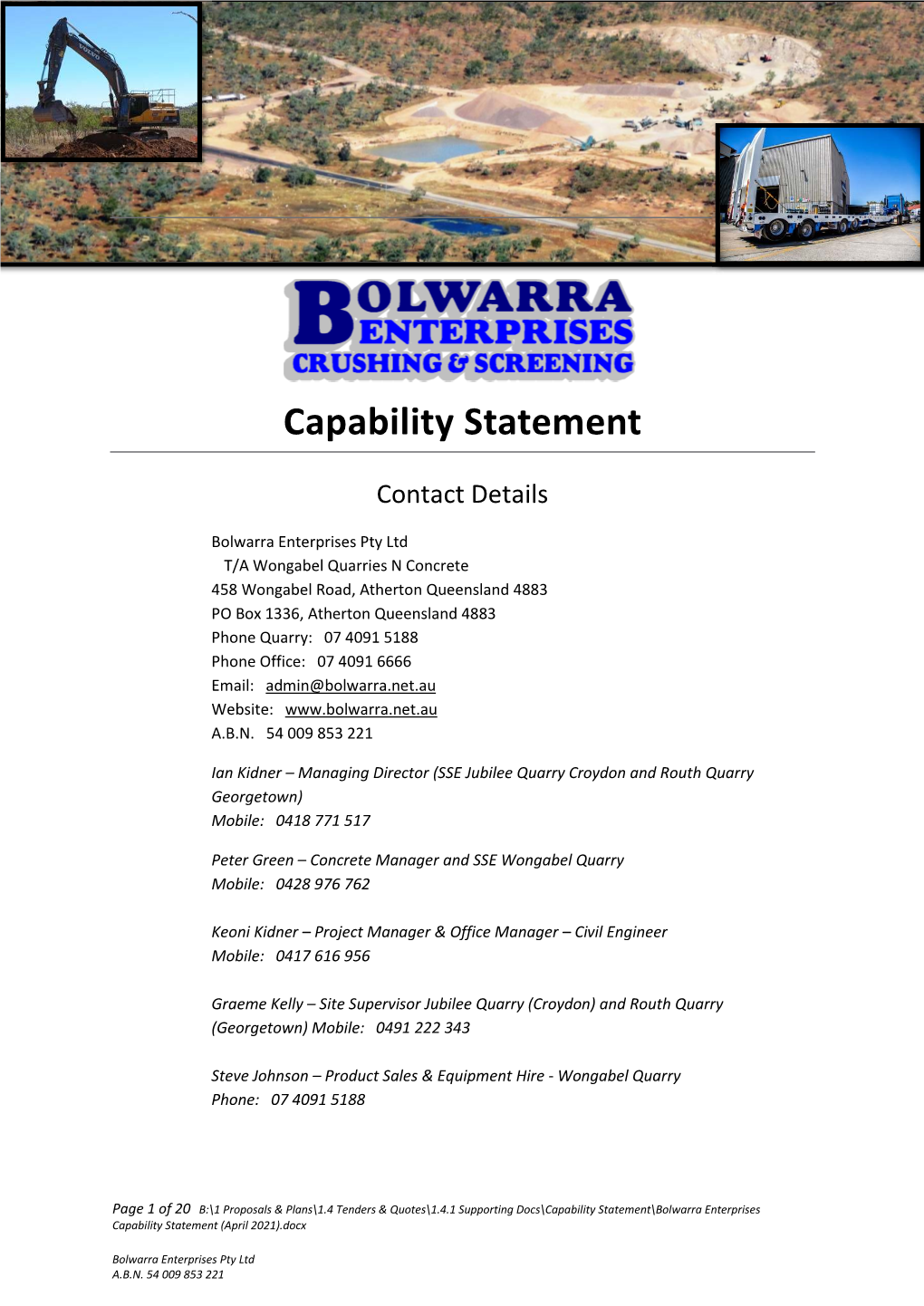 Capability Statement