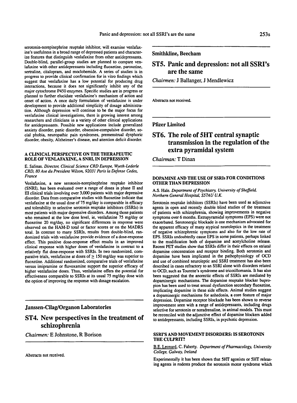 A Clinical Perspective on the Therapeutic Role of Venlafaxine, A