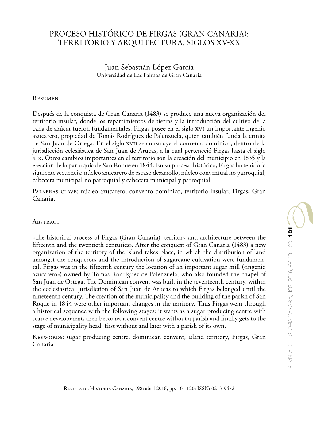 Proceso Histórico De Firgas (Gran Canaria)