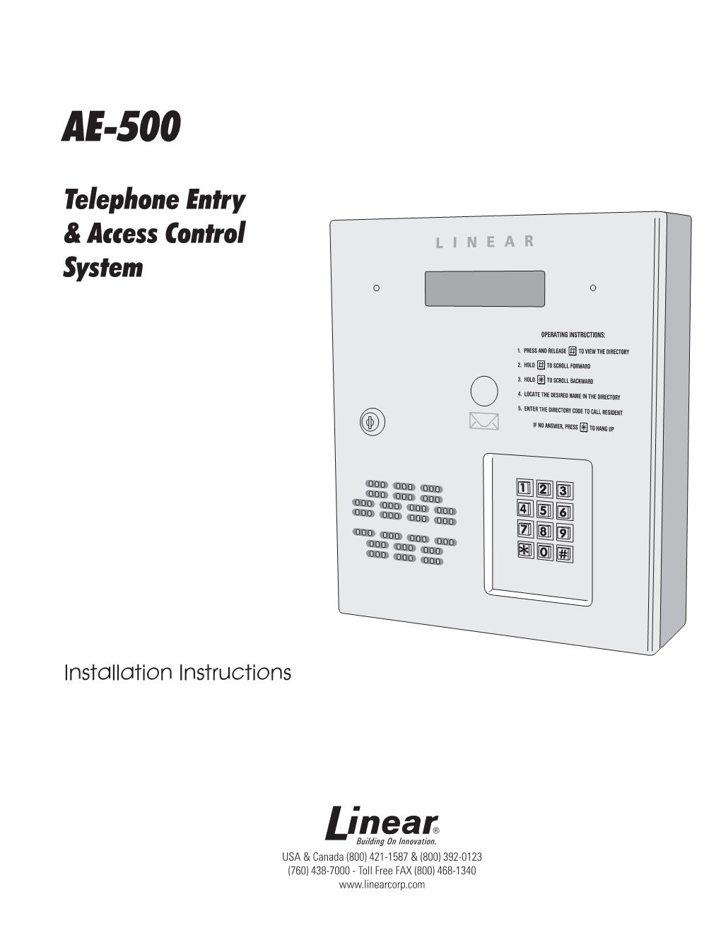 Ae-500 - Linear P/N: 220793 H - Ink: Black - Material: 20 Lb