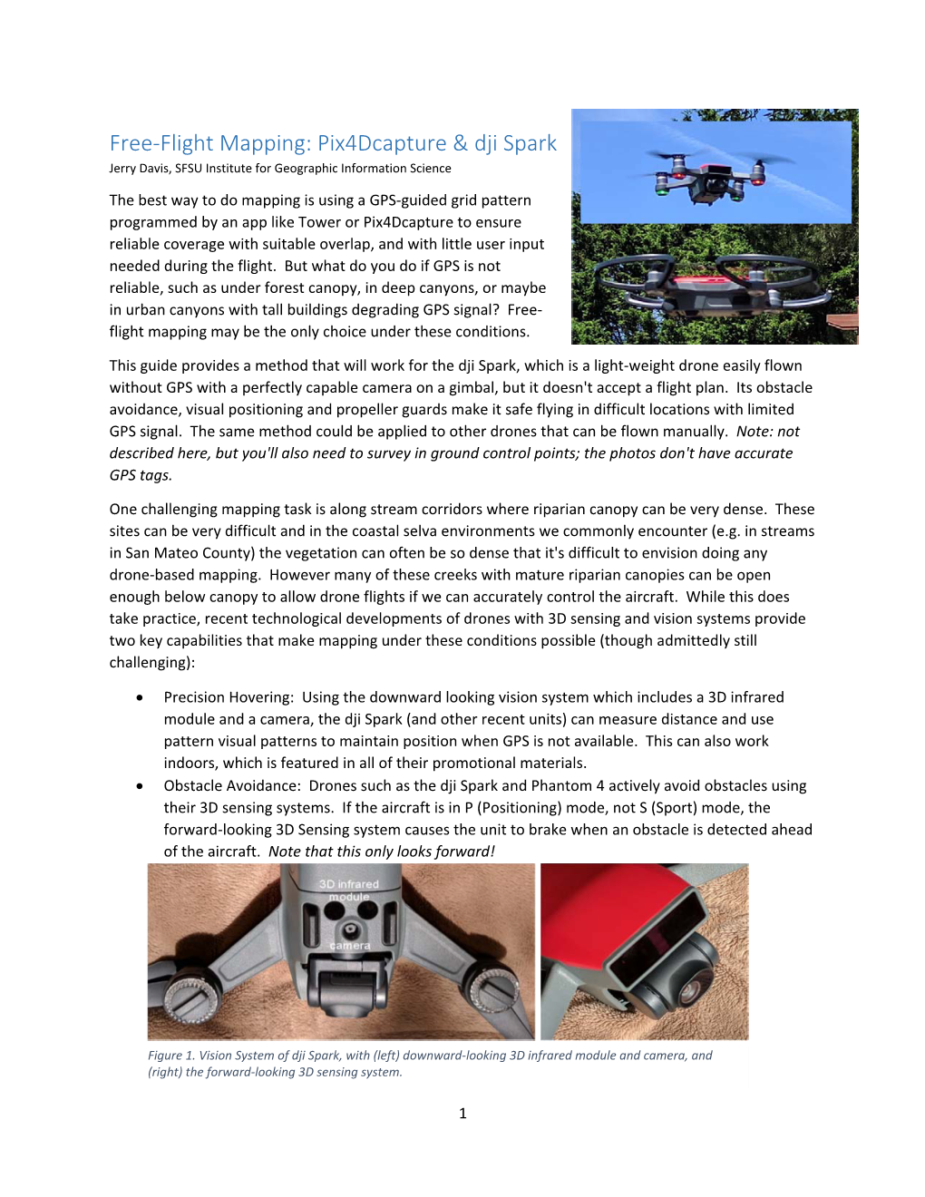 Free-Flight Mapping with Dji Spark