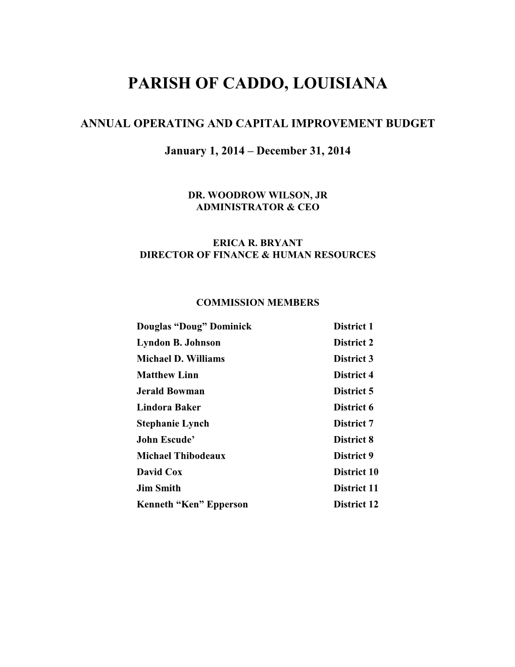 Parish of Caddo, Louisiana