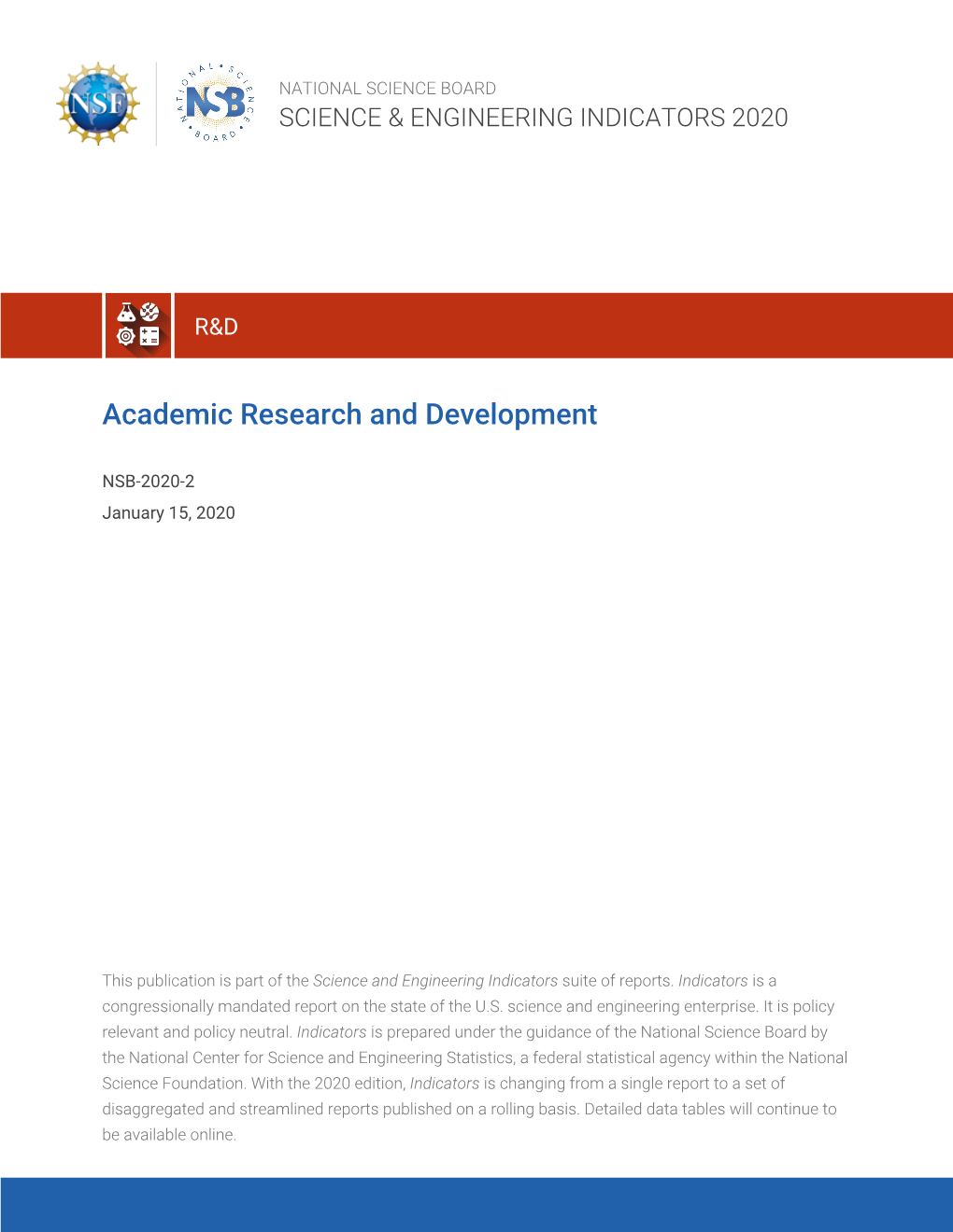 NSB-2020-2, Academic Research and Development