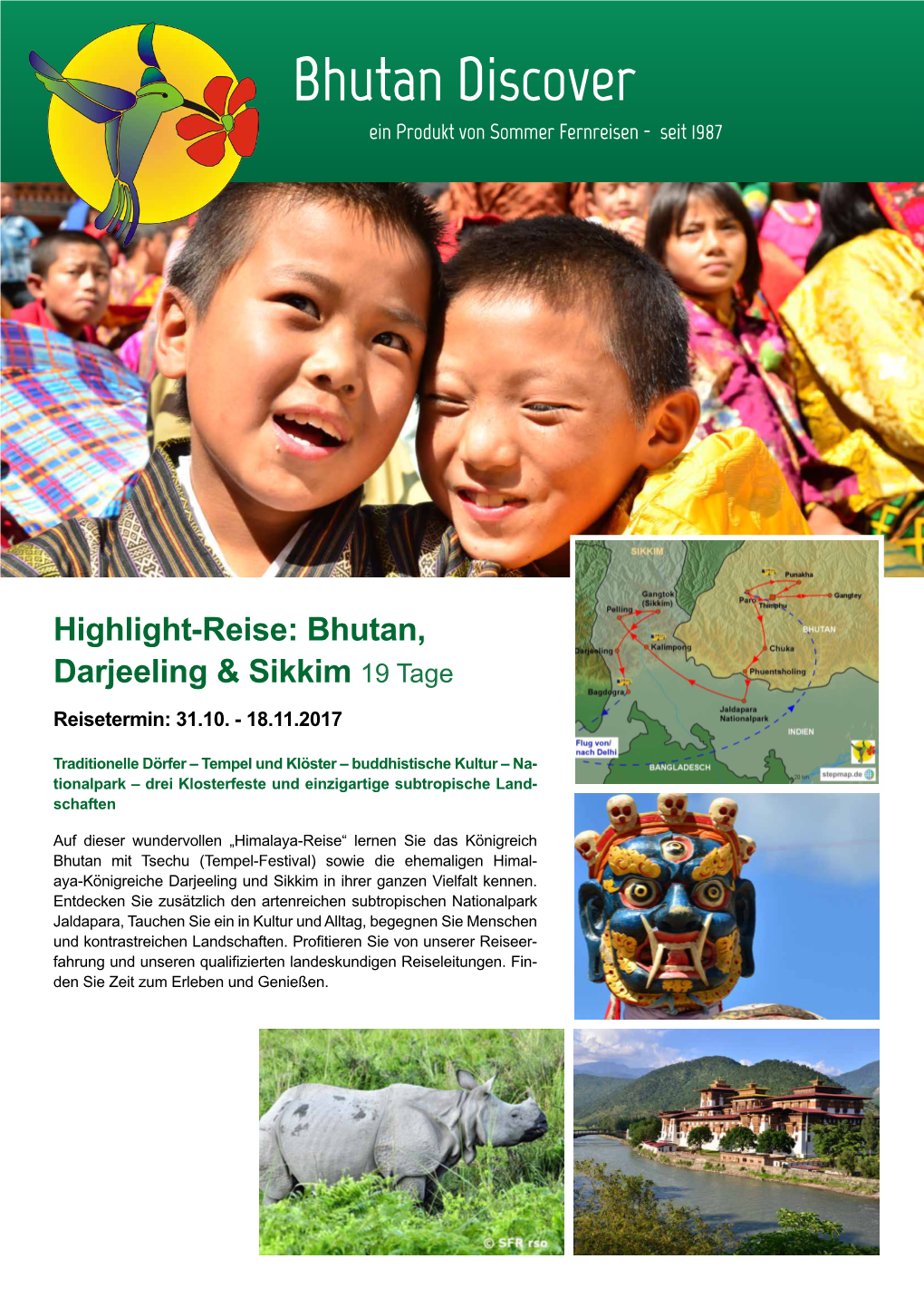 Bhutan, Darjeeling & Sikkim