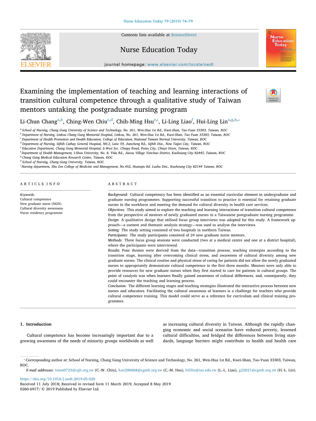 Examining the Implementation of Teaching and Learning Interactions